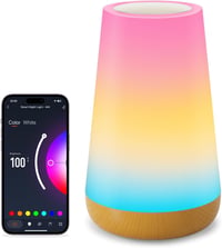 Auxmir Smart Éjjeli Lámpa RGBICWW WiFi Alexa Google Vezérlés Dimmer 1