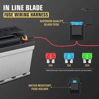 AUXTINGS 3m 40A 12V LED lámpa vezeték szett távirányítóval 3