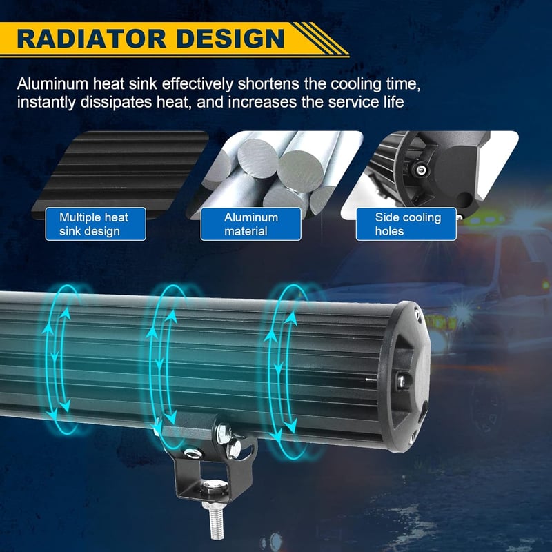 RIGIDON 34 hüvelykes 86 cm 468 W vízálló LED fénysor készlet 12 V kábelköteggel 6000 K fehér off-road fénysáv autóhoz SUV UTV ATV kamion 4x4