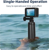 AuyKoo Vízálló Úszó Selfie Bot és Állvány - Kihúzható Monopod GoPro Hero 13-3+, DJI Action 5 Pro, Insta 360 Akciókamerákhoz - Narancs 5