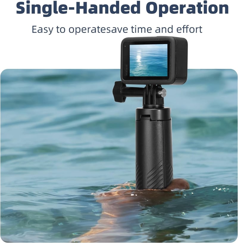 AuyKoo Vízálló Úszó Selfie Bot és Állvány - Kihúzható Monopod GoPro Hero 13-3+, DJI Action 5 Pro, Insta 360 Akciókamerákhoz - Narancs