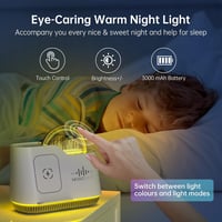 AUYLE Bluetooth hangszóró éjszakai lámpa vezeték nélküli töltővel RGB világítás 5