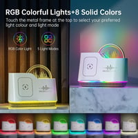 AUYLE Bluetooth hangszóró éjszakai lámpa vezeték nélküli töltővel RGB világítás 6