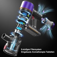 Avalsor F01 Vezeték Nélküli Porszívó 550W Motorral - 45kPa Szívóerő, 65 Perc Üzemidő, HEPA Szűrő, OLED Kijelző, Állatszőr Eltávolító 6