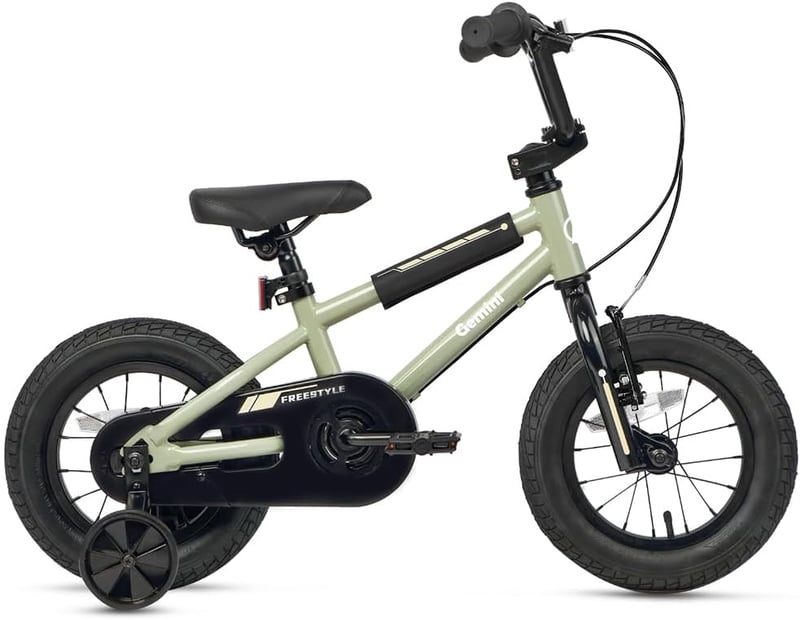 AVASTA 12-16 hüvelykes gyerekkerékpár BMX stabilizátorokkal és kitámasztóval