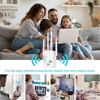 AVBVKG WiFi jelerősítő 1200 Mbps, 4 antennás, 2,4/5 GHz, Gigabit Ethernet, 1200 m² 6