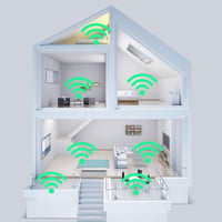 AVBVKG WiFi jelerősítő 1200 Mbps, 4 antennás, 2,4/5 GHz, Gigabit Ethernet, 1200 m² 7