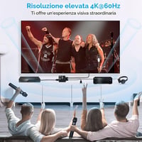 Convertor extractor audio HDMI 2.0b avedio links, 4K 60Hz, HDMI ARC, Toslink SPDIF, stereo 3,5 mm, HDCP 2.2, DTS 5.1, PCM, cu cablu optic inclus 5