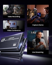 avedio links HDMI Capture Card 4K Loop-Out, USB-C/A, 1080P 60fps 8