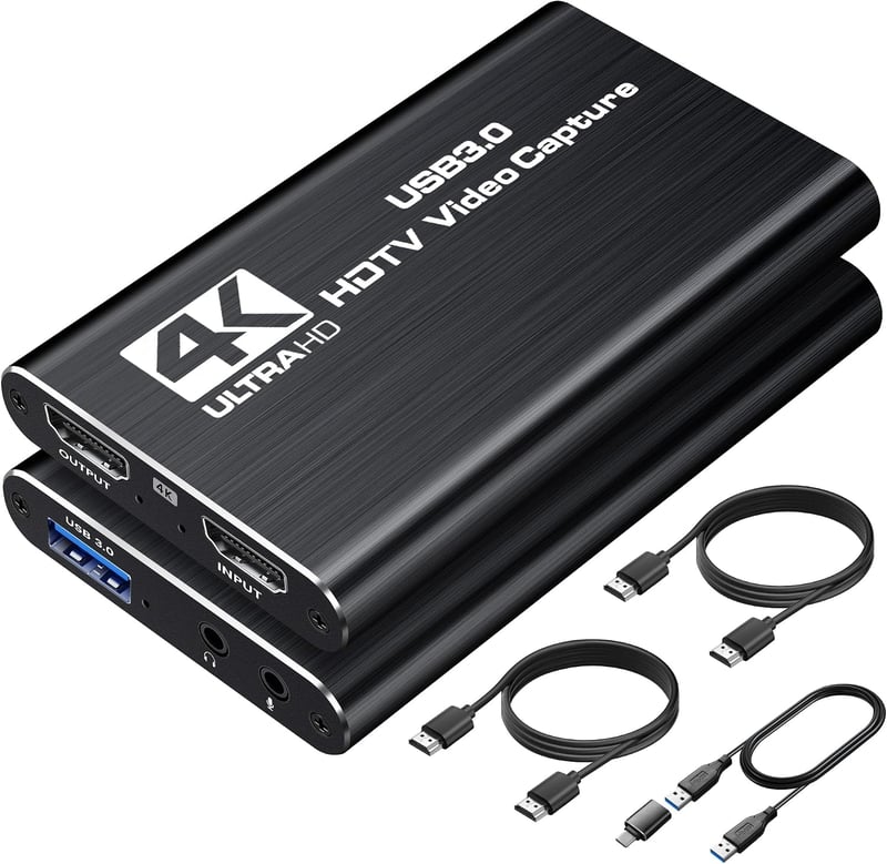 avedio links HDMI Capture Card 4K Loop-Out, USB-C/A, 1080P 60fps