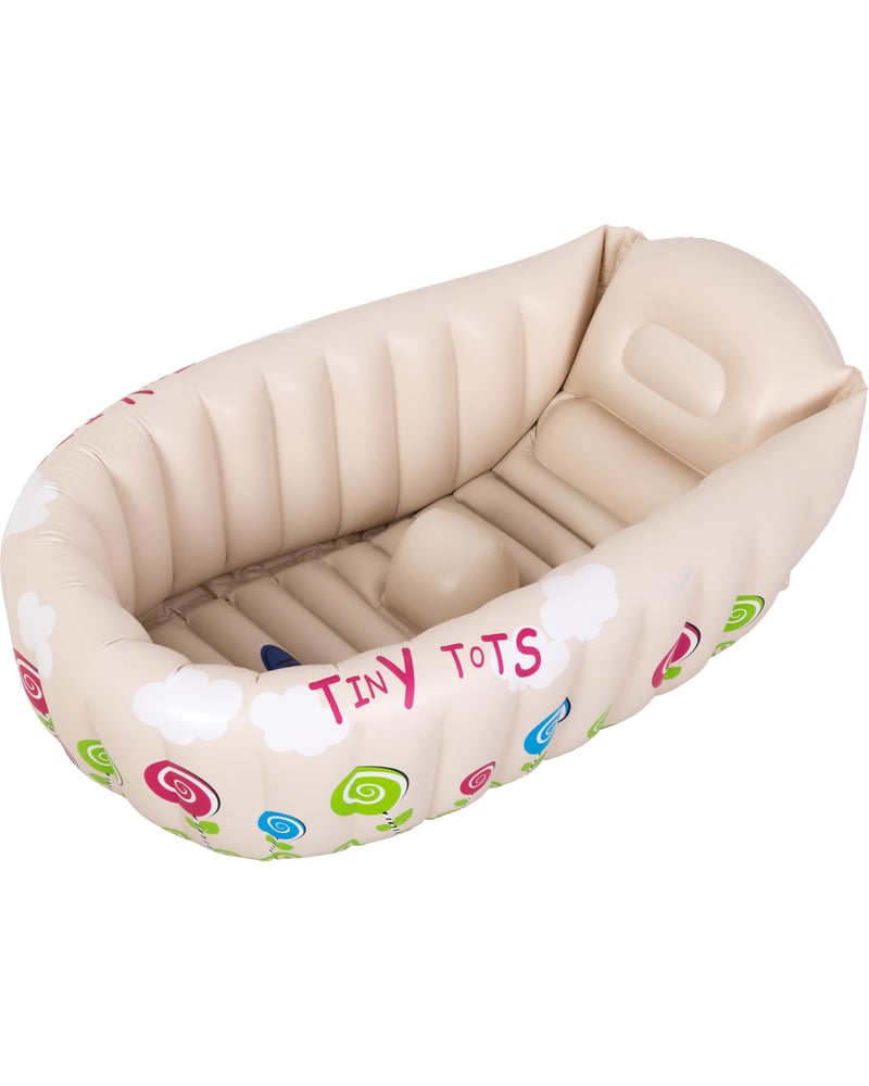 Nafukovacia detská vanička a bazénik AVENLI Tiny Tods 91x61x29 cm s teplomerom, skladacia na cestovanie a sprchovanie