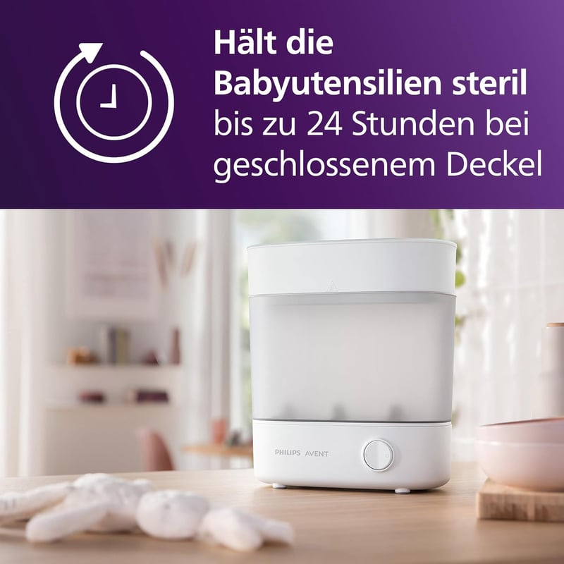 Avent SCF291/00 Elektromos Gőzsterilizáló 6 Cumisüveghez Fehér