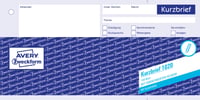 Formular scrisoare scurtă AVERY Zweckform 1020 A4 (1/3) – 100 coli – alb, cu indigo – perforat 1