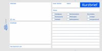 Formular scrisoare scurtă AVERY Zweckform 1020 A4 (1/3) – 100 coli – alb, cu indigo – perforat 2