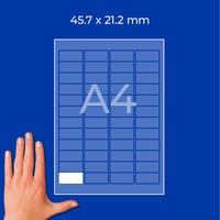 Avery Zweckform L4736REV-25 Univerzálne samolepiace etikety, 45,7x21,2 mm, biele, odstrániteľné, A4, 1440 ks 4
