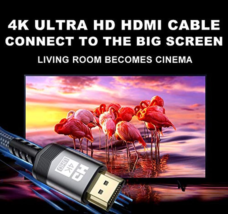 AviBrex 4K HDMI 2.0 Kábel 0.8m - 18Gbps Fonatolt, 4K@60Hz, PS4/PS5/Xbox