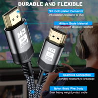 AviBrex 4K HDMI 2.0 Kábel 0.8m - 18Gbps Fonatolt, 4K@60Hz, PS4/PS5/Xbox 4