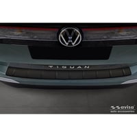 Avisa Matt čierny chránič zadného nárazníka z nehrdzavejúcej ocele pre Volkswagen Tiguan (CT1) od roku 2024, s rebrovaným vzorom, matná čierna 2