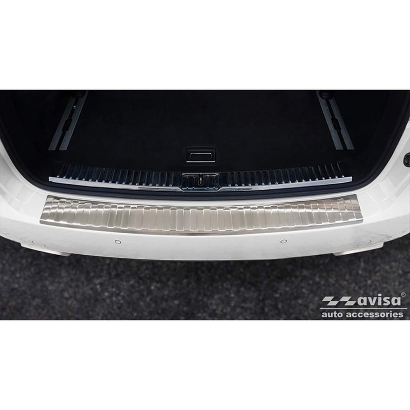 Protecție pentru bara de protecție spate Avisa din oțel inoxidabil, cu potrivire personalizată, argintiu
