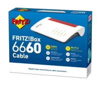 Káblový router AVM FRITZ!Box 6660, dvojpásmová WiFi, medzinárodná verzia, renovované zariadenie 5