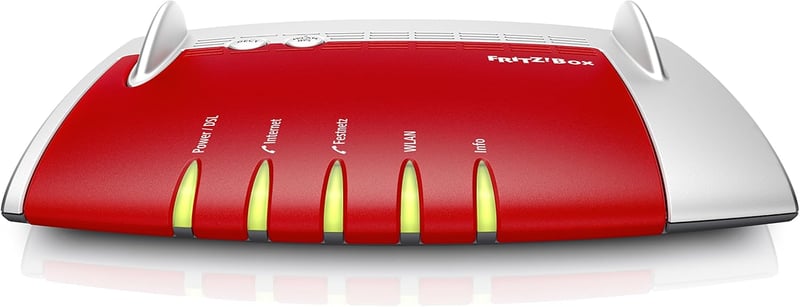 AVM Fritz!Box 7490 WLAN AC+N Router VDSL/ADSL 1300 Mbit/s WiFi DECT - red