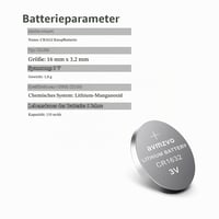 Lítiová gombíková batéria avmzvo CR1632 3V - balenie 16 ks, 135 mAh, batérie CR 1632 (1632-16p) 4