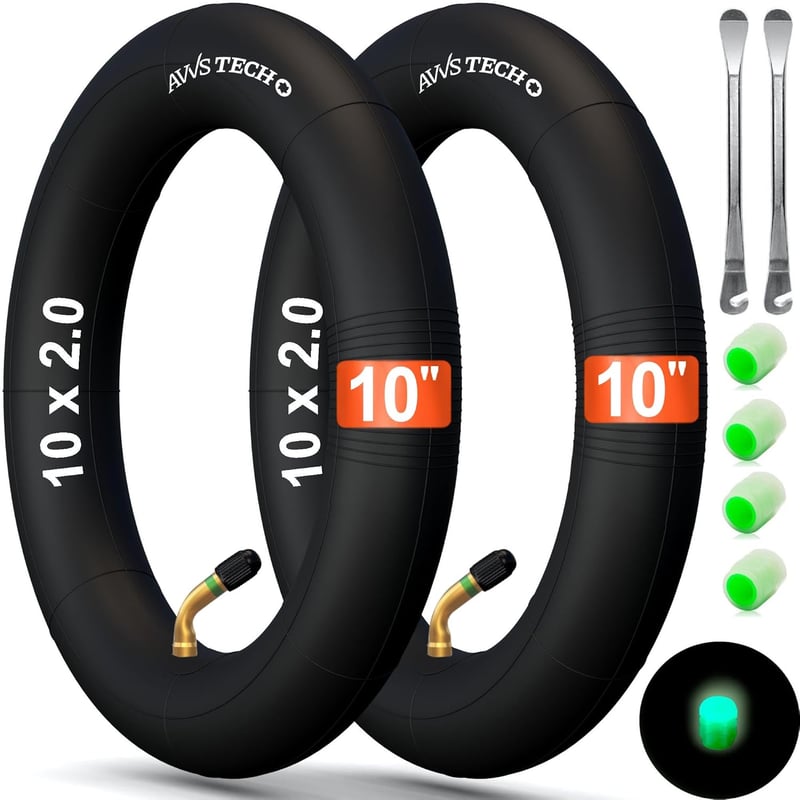 AVVS tech 10x2 54-152 Kerékpár Belső Gumi 10 Colos Szögecsappal 45° 2db Babakocsigumi - 10 x 2.0 (54-152) brass-coloured car valve 45°