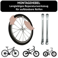 Cameră de bicicletă AVVS tech 20 inchi 20x1.75-2.125 (47/62-406) Butil Set cu ventil auto AV 40 pentru bicicletă copii, BMX, bicicletă pliabilă, remorcă, cu 2 leviere pentru anvelope 4