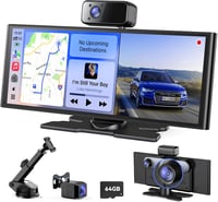 Avylet 10.26" Wireless CarPlay Android Auto Autós Képernyő GPS Dashcam 1