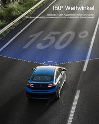 Avylet 2K WiFi Autós Fedélzeti Kamera GPS 64GB Éjszakai Látás 150° Parkolás Figyelés 6