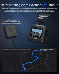 Avylet 2K WiFi Autós Fedélzeti Kamera GPS 64GB Éjszakai Látás 150° Parkolás Figyelés 4