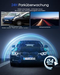 Avylet 2K WiFi Autós Fedélzeti Kamera GPS 64GB Éjszakai Látás 150° Parkolás Figyelés 7