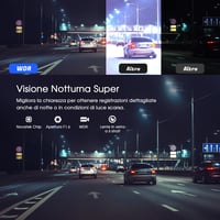 Duálna autokamera Avylet 4K s Wi-Fi, zadná kamera 1080P, 2-palcový IPS displej, nočné videnie, zorný uhol 170 stupňov, 24-hodinový parkovací režim, WDR 4