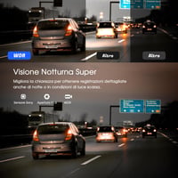 Duálna autokamera Avylet 4K s Wi-Fi, zadná kamera 1080P, 2-palcový IPS displej, nočné videnie, zorný uhol 170 stupňov, 24-hodinový parkovací režim, WDR 5