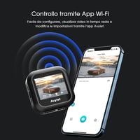 Duálna autokamera Avylet 4K s Wi-Fi, zadná kamera 1080P, 2-palcový IPS displej, nočné videnie, zorný uhol 170 stupňov, 24-hodinový parkovací režim, WDR 6