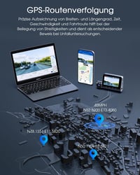 Avylet 5K autós fedélzeti kamera 3 csatornás GPS Wi-Fi 4K+1080P éjszakai látás 512 GB 5