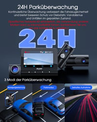 Avylet 5K autós fedélzeti kamera 3 csatornás GPS Wi-Fi 4K+1080P éjszakai látás 512 GB 8
