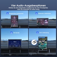 Avylet 7" Hordozható Autós Kijelző CarPlay Android Érintőképernyő GPS Hangvezérlés 8