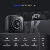 Avylet Autós Fedélzeti Kamera 1080P WiFi IPS Kijelzővel 2