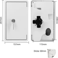 awagas Kemping Zuhanykabin 23x11,5cm Meleg-Hideg Kapcsolóval Lakóautóhoz Karavánhoz 3
