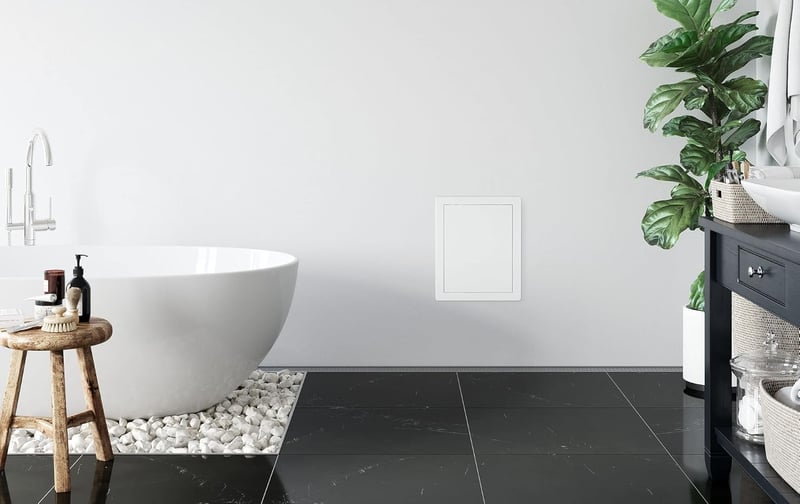 Awenta 200x400 mm ABS Inspekciós Ajtó Szellőzéshez és Vízórához Fehér