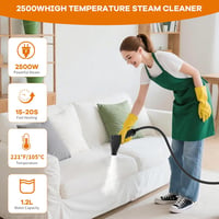 AWKAQUN kézi gőztisztító, 2500W, 4,5 bar, 1200 ml tartály, 6 fokozat 4