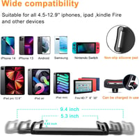Awlbstruse Univerzális Tablet Állvány 360° Forgatható, iPad iPhone 4,5-13" Tartó 6