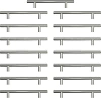 AwmnSrman Konyhai Fogantyú Szett - 15 db Rozsdamentes Acél Szekrényfogantyú, 128 mm, Ezüst, Modern Megjelenés Konyhaszekrényekhez, Fiókokhoz 1