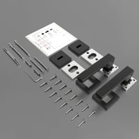 AwmnSrman modern rozsdamentes acél ajtókilincs szett 2 db kilinccsel és hosszú lemezzel 4