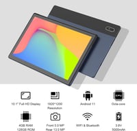 AWOW 10,1 Android 11 Tablet Octa-Core T618 4GB 128GB 1920x1200 Full HD 2.4G 5G WiFi Bluetooth 5.0 Type-C billentyuzet nelkul 2