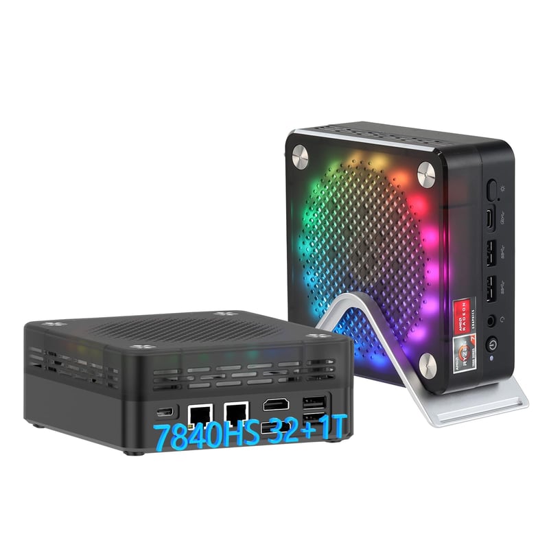 AWOW Mini gaming računalo AMD Ryzen 7 7840HS - 32 GB DDR5, 1 TB SSD, Radeon 780M, 4K