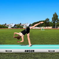 AWSUM Saltea gonflabilă gimnastică 300x100x10 cm Tumbling Mat cu pompă de aer 6
