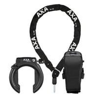 Set antifurt pentru bicicletă AXA Block XXL Retractable + ULC 130 cu lanț inserabil și geantă - Lacăt de cadru cu nivel ridicat de siguranță 1