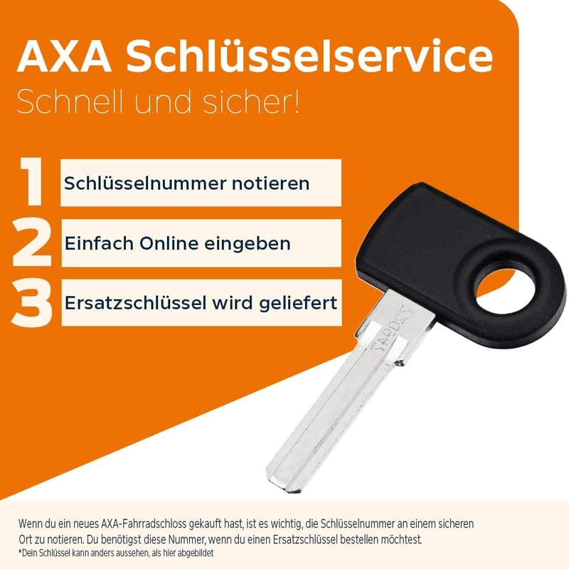 AXA Imenso X Large Kerékpárzár Kihúzható Kulccsal 70mm Nyílás Biztonsági Szint 12 - Gen2